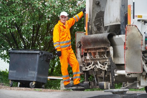 Professional carrying out garage clearance